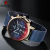 Neue Mode Uhr Männer Top Marke Luxus Chronograph Sport herren Uhr Farbe Helle Glas Uhr Wasserdicht Männer Armbanduhr T200815