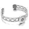 Fashion Snap Bangles Braccialetti intercambiabili Big Snap Cuff Fit 18mm Snap Button Jewelry per Wom jllGHQ