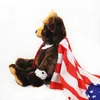 60 سنتيمتر دونالد ترامب الدب أفخم لعب بارد الولايات المتحدة الأمريكية رئيس الدب مع العلم لطيف الحيوان الدب دمى ترامب أفخم لعبة محشوة الاطفال هدايا