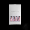 False Nails 24pcs/box 분리 가능한 손톱 팁 짧은 스틸레토 웨어러블 아몬드 가짜 전체 커버 프레스 on prud22