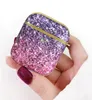 Luxury Gradient Glitter Airpods Case Bling Skin Earphone Full Cover Bag Protector for Airpods 1/2 pro Bluetooth Wireless Charging Headset