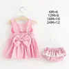 Baby Clothing Sets Summer Striped Dress and Shorts 2Pcs born Girl Clothes Infant Outfits for Babies W220304