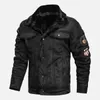 Inverno caldo esercito tattico giacche uomo pilota bombardiere volo giacca militare casual spesso pile cotone lana fodera giacca a vento cappotto 201218
