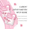 Japon Sakura masque facial boue 5g peau propre cercle foncé hydrater les masques d'argile pour le visage