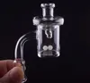 25 mm XL Quartz Banger Carb Cap Dabber und Terp Pearl mit 10 mm, 14 mm und 18 mm flachem, kuppellosem Nagel