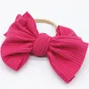 20 colors children Hairbands Cute striped stretch Baby girls Bow Headband Boutique tie a knot Hair band kids Hair accessories