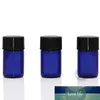 (30 pièces/lot) 1 ml, 2 ml, 3 ml petit flacon compte-gouttes en verre bleu Orifice bouteilles d'huile essentielle