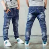 Boy's Jeans Çocuk Giyim Boys Kot Pahası ve Sonbahar Sıçrama-Mürekkep Pantolon 3 4 5 6 7 8 9 10 11 12 13 14 Yaşlı LJ201203