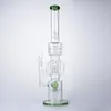 Drum Barrel Perc Slitted Rocket Percolator Hookahs Straight Type Style Recycler Bongs Water Pipe With Glass Bowl Oil Dab Rigs 14mm Female Joint Thick Glass WP2121