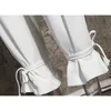 [EAM] Широкие ноги брюки большой размер повязки двух частей костюм новый отворот с длинным рукавом свободные подходит для женщин мода весна осенью 1da241 201120