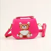 Nieuwe aankomsten Baby Meisjes Cartoon Beer Tassen Kinderen Leren Prinses Tassen Kinderen Handtassen Kind Schoudertassen Meisje Crossbody Tas Portemonnees