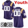 Costurado Personalizado 1 Ja039Marr Chase 10 Stephen Sullivan 2 Justin Jefferson 20 Billy Cannon LSU Tigers College Youth Kids Jerseys5975308