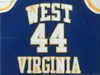 Pas cher Jerry West # 44 Virginia Basketball Jersey Navy Jerseys HOMMES FEMMES JEUNES XS-5XL