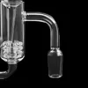 DHL !!! Beracky Diamond Loop Quartz Banger med glasbubbla Carb Capinsert 10mm 14mm 18mm 4590 Quartz Banger Nails för glas vatten Bongs