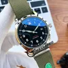 New Little Prince Aviator IW326801 Miyota 8215 Automatic Mens Watch Black Dial Steel Case Army Green Nylon Strap Watcehs Swis318S