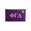 Bandiera Phi Gamma Delta FIJI 3x5 piedi Doppia cucitura Fabbrica di alta qualità Fornitura diretta in poliestere con occhielli in ottone