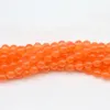 1strand Lot Orange Quartz Crystal Stone Perles rondes 4 6 8 10 12mm Perle d'espacement en vrac pour les résultats de fabrication de bijoux Bracelet à bricoler soi-même H Jllnet