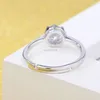 Adjustable Silver Diamond Crown Ring Women Bride engagement Wedding ring fashion Jewelry Will and Sandy gift