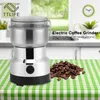 TTLIFE Macinacaffè elettrico Mini chicco di caffè Macinino dado Chicchi di caffè Multifunzionale Macchina da caffè domestica Utensile da cucina Spina UE T200523