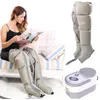 Elektrisk luftkomprimeringsben Massager Wraps Foot Ankles Kalv Massage Machine Promote Blood Circulation Lindra smärta Fatigue 220222