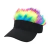 All-match creative cap Wig baseball cap color wig baseball hip hop sunshade golf hat funny banquet hat JXW777