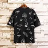 SingleRoad Man s Black T shirt Men Oversized Full Print Cotton Punk Hip Hop Japanese Streetwear Harajuku Tshirt Male T Shirt Men LJ200827