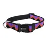 Regenbogen-Serie bedrucktes Haustier-Hundehalsband, buntes Hundeleinenhalsband, verstellbar, atmungsaktiv, gemütliche Halsbänder, SML für kleine, mittelgroße Hunde LJ201130