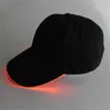 男性と女性のニグリブフラッシュレイブパーティーハットのための輝くLEDライト野球の帽子帽子の帽子の帽子のヒップホップバーナイトランニングスポーツ220209