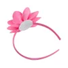 12pcs 4inch Flower Plastic Headbands For Girls Grograin Ribbon Hair Bows Hair Hoops Hair Accessories For Baby Girls Kids H jllvsP