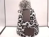 Inverno leopardo impresso gorro feminino engrossar gorros com pompons de pele de guaxinim real bonés quentes snapback pompom gorro chapéus camadas únicas