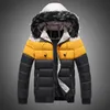 Jaqueta dos puffer homens jaqueta de inverno colar de pele de pele com capuz casaco de casaco grossos homens parkas para baixo jaqueta de algodão dentro de caldees mais tamanho 4xl 5xl 201026