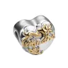 Prata Crianças Presente Diy Birth Aniversário Pipoca Dolphin Sapo Bead Charme Fit Pandora Europeia Pulseira Colar