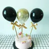 3pcs Confetti Latex Coloré Bakeware Ballon Cake Topper pour la fête d'anniversaire de mariage Baby Shower Cake Décoration Outil 20220110 Q2