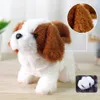 Interactive Plush Puppy Electronic Toys Cute Robot Dog Funny Plush Toys For Children Birthday Christmas Birthday Gift LJ201105