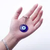 Turkse Evil Blue Eye Sleutelhanger Auto Sleutelhanger Amulet Geluksbrenger Hangende Hanger Jewerly