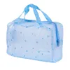 New transparent PVC waterproof wash bag dot Makeup Bag Travel dustproof clothes storage bag dirty clothes T3I51531