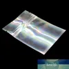 100Pcs Laser Aluminum Foil Zip Lock Self Seal Package Bag Mylar Crafts Gifts Candy Storage Bag Recyclable Zipper Packing Bag