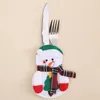 Year Merry Christmas Knife Fork Cutlery Set Skirt Pants Navidad Natal Dining Table Decorations for Home Xmas Y201020