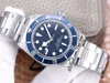 ZF Fifty Osiem 39 mm A2824 Automatyczne męskie zegarek Blue Dail White Markery Bransoletka ze stali nierdzewnej PTTD 79030 EDYCJA Pureteme N288S