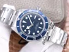 ZF Fifty Osiem 39 mm A2824 Automatyczne męskie zegarek Blue Dail White Markery Bransoletka ze stali nierdzewnej Pttd 79030 Edition Puretime N225W