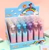 Stylos à bille 24 pièces/lot Kawaii princesse 6 couleurs stylo mignon peluche presse balle école bureau fournitures d'écriture papeterie cadeau