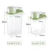 Dropshipping PP Food Storage Box Plastic Clear Container Set met schietdeksels keukenopslag flessen potten 67oz88oz H1211 201022