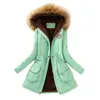 Winter Women Coat 2020 Women's Parka Casual Outwear Military Hooded Fur Coat Down Jackets Winter Coat For Female Warm Outwear LJ201127