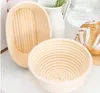 Food storage and containers natural cane bread fermentation wicker basket bowl handmade round oval baking tools proofing baking accessories