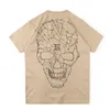 Khaki T Shirt Tee Uomo Donna 11 T-shirt casual a maniche corte con stampa teschio di alta qualità