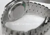メンズ腕時計新しい工場販売自動ムーブメント 36 ミリメートルホワイトゴールドブラックダイヤモンドダイヤルステンレススチールストラップ 118239 オリジナルボックス腕時計