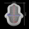 2021 ZB18 Fatima Vassoio a mano Vassoio resina epossidica Stampi Fatima God Occhio per FAI DA TE Resina Epossidica Muffa Epossidica Stampo Silicone Gioielli in silicone Artigianato Strumenti SQCDMM