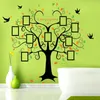 Grand 160 * 204cm Arbre généalogique en forme de coeur Cadre photo Sticker mural Love You Forever Bird Stickers Art mural Home Decor Amovible 201106