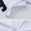 De mangas curtas de homem de alta qualidade camisetas Maré branco magro marca de algodão estilo bandeira americana t-shirt dos homens em volta do pescoço polo camisa juventude verão