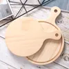 Round Wooden Pizza Cutting Board 6inch-14inch Pizza Baking Tray/Stone Cutting Board Platter Cake Bakeware Tools